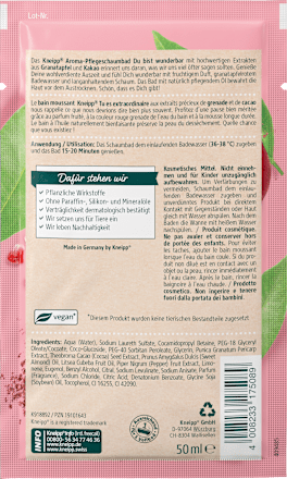 Schaumbad Du bist wunderbar Kneipp
