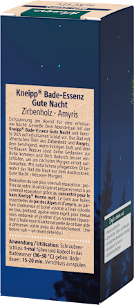 Gute Nacht Bade-Essenz Zirbenholz & Amyris Kneipp