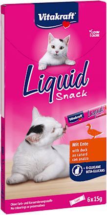 Kremowa przekąska dla kota Liquid Snack, z kaczką, 6x15 g Vitakraft