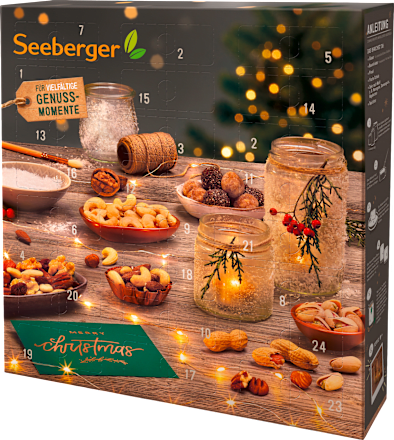 Adventskalender 2022 mit Nüssen & Trockenobst Seeberger