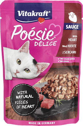 Mokra karma dla kota Poésie Délice, z sercami Vitakraft