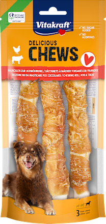 Hunde Kausnack Delicious CHEWS Huhn & Rind Vitakraft
