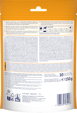 Hunde Kausnack Dental Chews mit Huhn & Rind Vitakraft