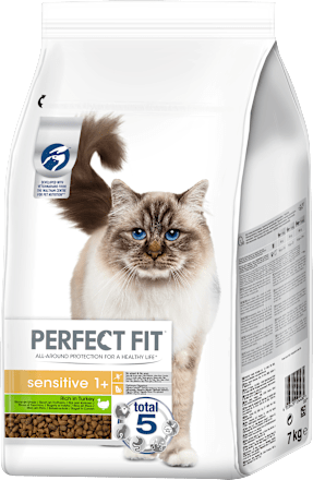 Trockenfutter Katze sensitive mit Truthahn, Adult 1+ PERFECT FIT