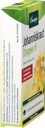 Johanniskraut Dragees H Kneipp