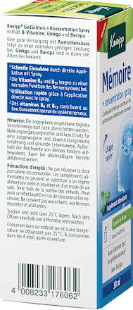 Spray Gedächtnis + Konzentration Kneipp