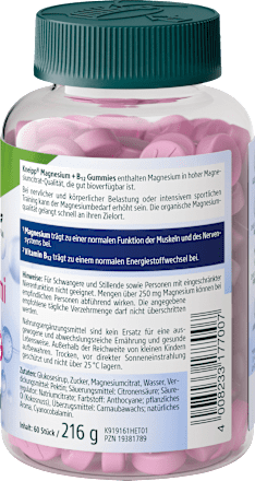 Magnesium + B12 Gummis Kneipp