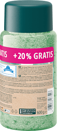 Kryształki do kąpieli z soli mineralnej Eukaliptus Eucalyptus Bath Kneipp