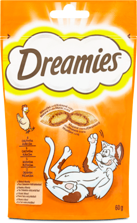 pochoutka pro kočky s kuřecím masem Dreamies