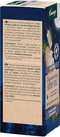 Olejek do ciała Szwajcarska pinia i Amyris Good Night  Kneipp