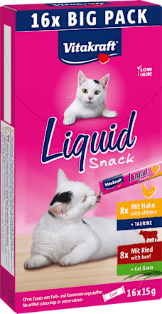Katzensnack Liquid mit Huhn & Rind Vitakraft