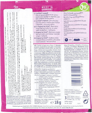 Przysmak dla kota Cat Stick Healthy, kurczak i trawa Vitakraft