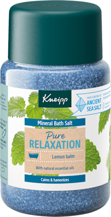 Kryształki do kapieli z soli mineralnej Pure Relaxation Melisa Kneipp