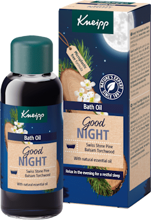Olejek do kąpieli Szwajcarska pinia i Amyris Good Night Kneipp