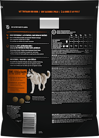 Trockenfutter Hund mit Truthahn & Huhn, Adult Crave