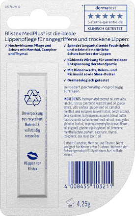Lippenpflege Med Plus Stick Blistex