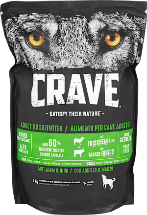 Trockenfutter Hund mit Lamm & Rind Crave
