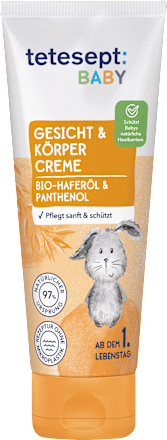 Baby Gesicht & Körpercreme mit Haferöl & Panthenol tetesept