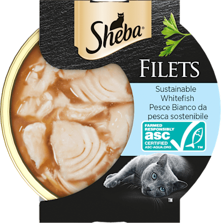 Cibo umido per gatti con pesce bianco FILETS Sheba