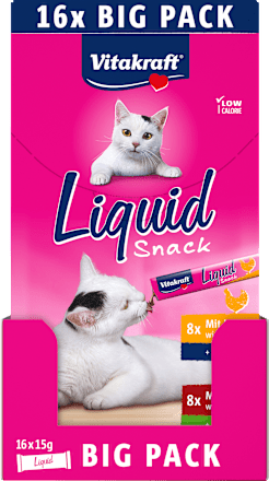 Katzensnack Liquid mit Huhn & Rind Vitakraft