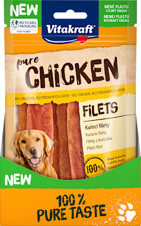 Dopolnilna hrana za pse Pure Chicken Filets Vitakraft