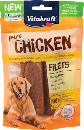 Dopolnilna hrana za pse Pure Chicken Filets Vitakraft