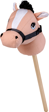 Steckenpferd mit Naturholzstab (60 cm) keine Marke