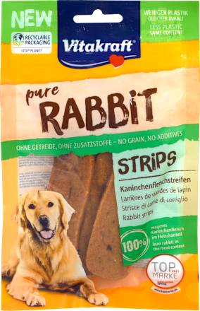 Hundeleckerli pure Rabbit Strips Vitakraft