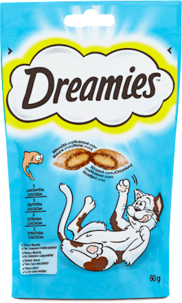 pochoutka pro kočky s lososem Dreamies