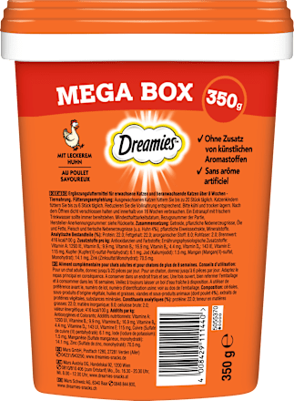 Katzenleckerli mit Huhn Mega Box Dreamies