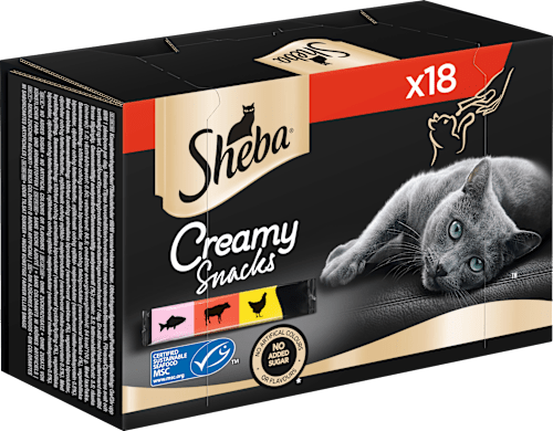 Katzenleckerli Creamy Snacks, Multipack (18x12 g) Sheba