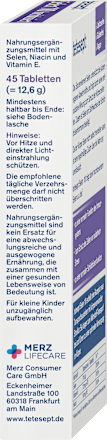 Selen 110 hochdosiert Tabletten 45 St tetesept