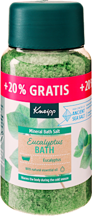 Soľ do kúpeľa proti prechladnutiu s eukalyptom Kneipp