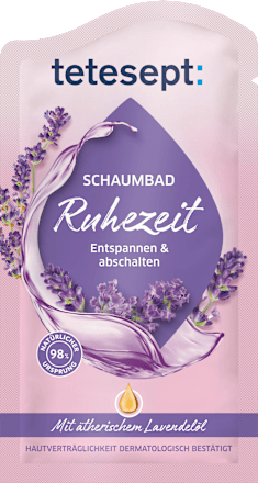 Schaumbad Ruhezeit  tetesept