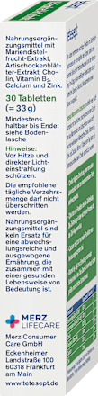 Mariendistel Artischocke Lebergesundheit Tabletten 30 St tetesept