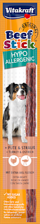 Dopolnilna hrana za pse Beef-Stick Hypoallergenic, puran in noj Vitakraft