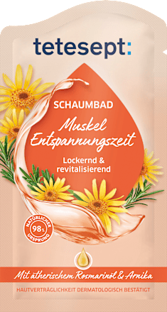 Schaumbad Muskel Entspannungszeit tetesept