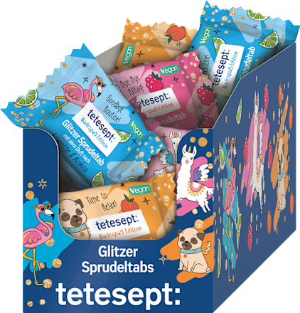 Badezusatz Glitzer Sprudeltab tetesept