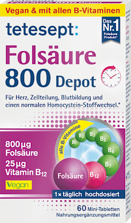 Folsäure 800 Depot Mini-Tabletten tetesept