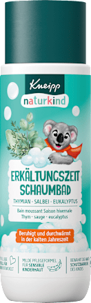 Penový kúpeľ proti prechladnutiu - eukalyptus Kneipp Naturkind