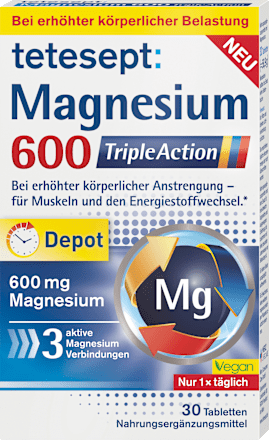 Tabletten Magnesium 600 Triple Action tetesept