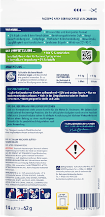 Weichspül-Blätter Sommerblüte 28 WL Dr. Beckmann