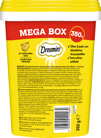 Katzenleckerli mit Käse, Mega Box Dreamies
