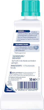 Fleckenentferner Fleckenteufel Rost & Deo Dr. Beckmann