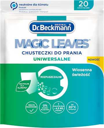 MAGIC LEAVES Chusteczki do prania UNIWERSALNE Dr. Beckmann
