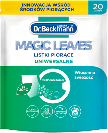 Listki piorące Magic Leaves, uniwersalne Dr. Beckmann