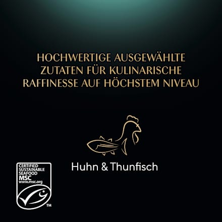 Nassfutter Katze Huhn Filets mit nachhaltigem Thunfisch Sheba