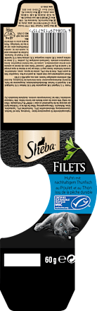 Nassfutter Katze Huhn Filets mit nachhaltigem Thunfisch Sheba