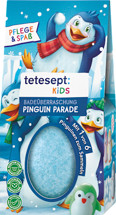 Kinder Badezusatz Badeüberraschung Pinguin Parade  tetesept: KIDS