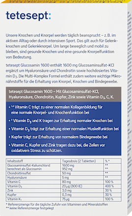Glucosamin 1600 Tabletten 40 St tetesept